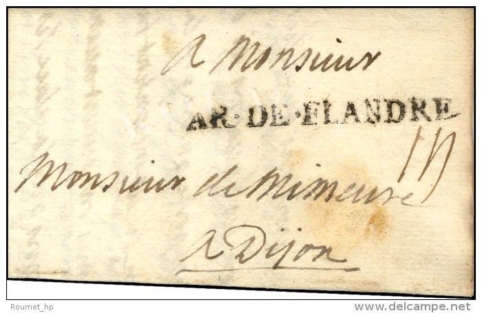 AR.DE.FLANDRE Sur Lettre Avec Texte Daté Au Camp De St Amand Le 23 Septembre 1706. - TB / SUP. - R. - Legerstempels (voor 1900)