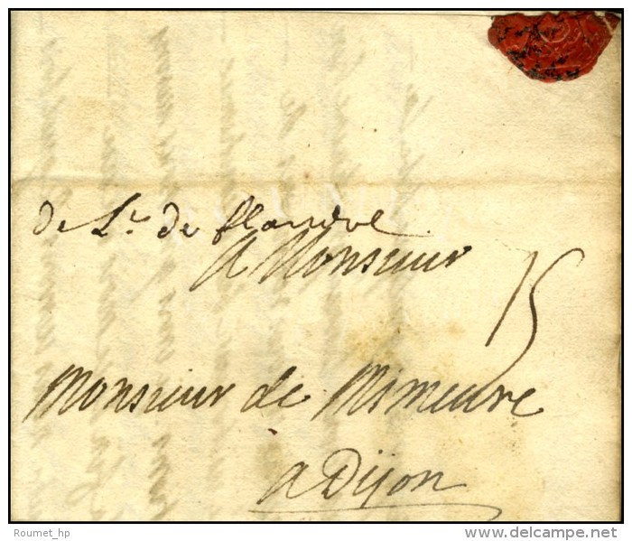 '' De L De Flandre '' Sur Lettre Avec Texte Daté '' Au Camp De Frelinghein Le 21 Juin 1705 ''. - TB. - R. - Legerstempels (voor 1900)