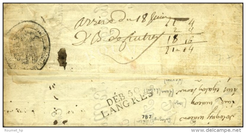 '' Db De Cintrey '' + DEB 50 / LANGRES. 1810. - TB / SUP. - Andere & Zonder Classificatie