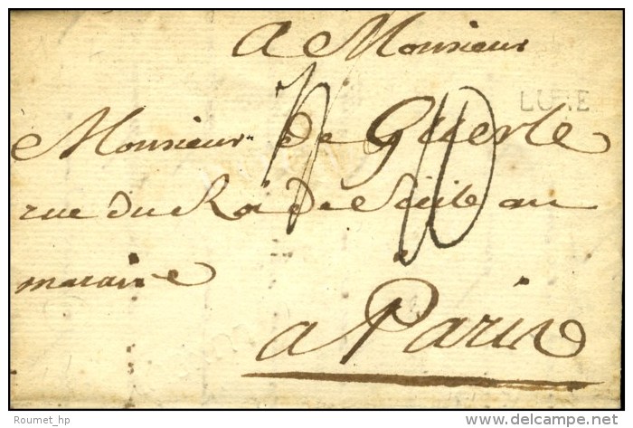 LUXEUIL (à Sec) + LURE (L N° 3) Sur Lettre Avec Texte Daté De Luxeuil Le 22 Octobre 1787. - TB.  ... - 1701-1800: Voorlopers XVIII