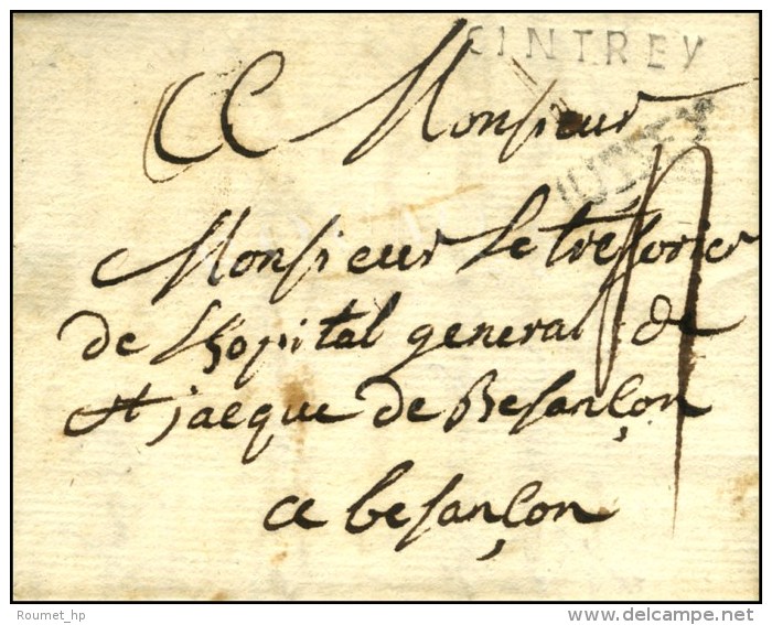 JUSSEY (L N° 3) + CINTREY Sur Lettre Avec Texte Daté De Cemboingt Le 26 Février 1788. - TB / SUP.... - 1701-1800: Voorlopers XVIII