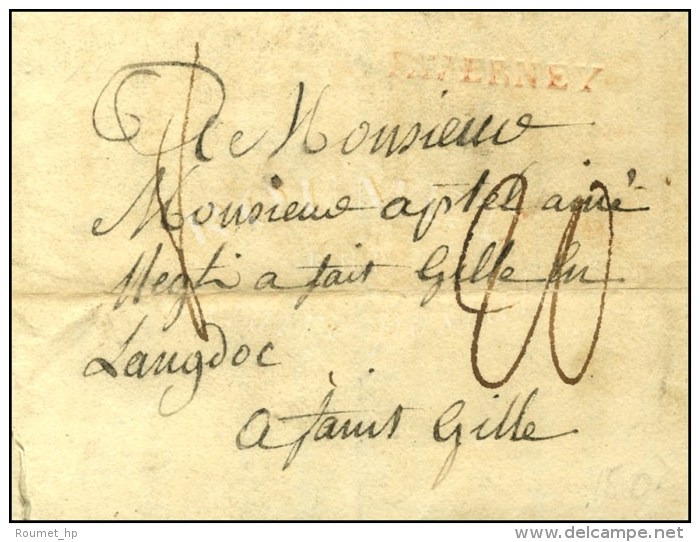 FAVERNEY Rouge (L N° 2 B) Sur Lettre Avec Texte Daté De Conflans. 1791. - R. - 1701-1800: Voorlopers XVIII