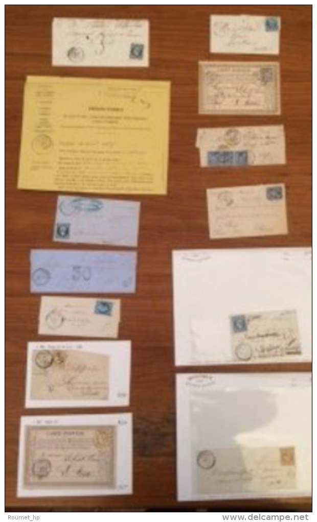 Lot De 12 Lettres De Courgains (PC, GC Et Càd). Côte Supérieure à 1500 &euro;. Bel... - Andere & Zonder Classificatie