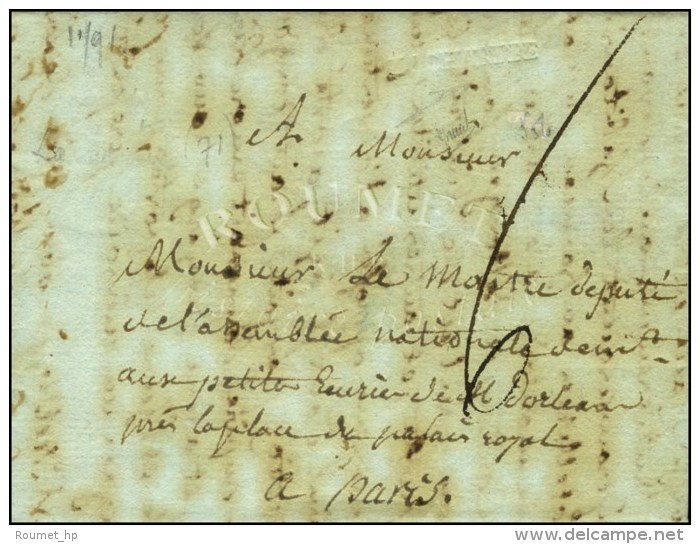 LA CHARTRE (L. N° 1 à Sec). 1791. Côte 1000 &euro;. - TB. - R. - Andere & Zonder Classificatie