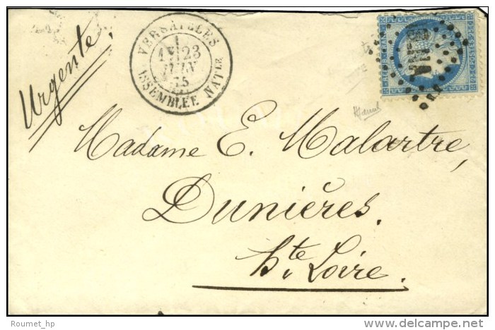 Losange AS.NA (type 2) / N° 60 Càd VERSAILLES / ASSEMBLEE NATle (S N° 6766 A). 23 JUIN 1875.... - 1871-1875 Cérès