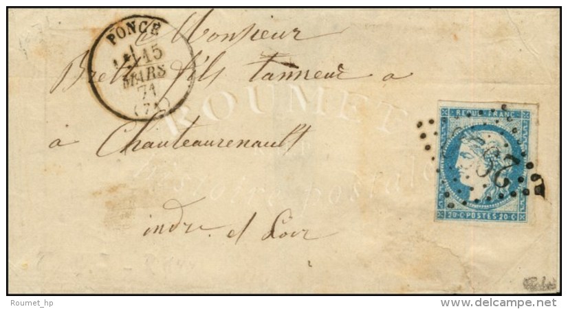 GC 2920 / N° 44 Càd T 16 PONCE (71). 1871. - TB. - R. - 1870 Uitgave Van Bordeaux