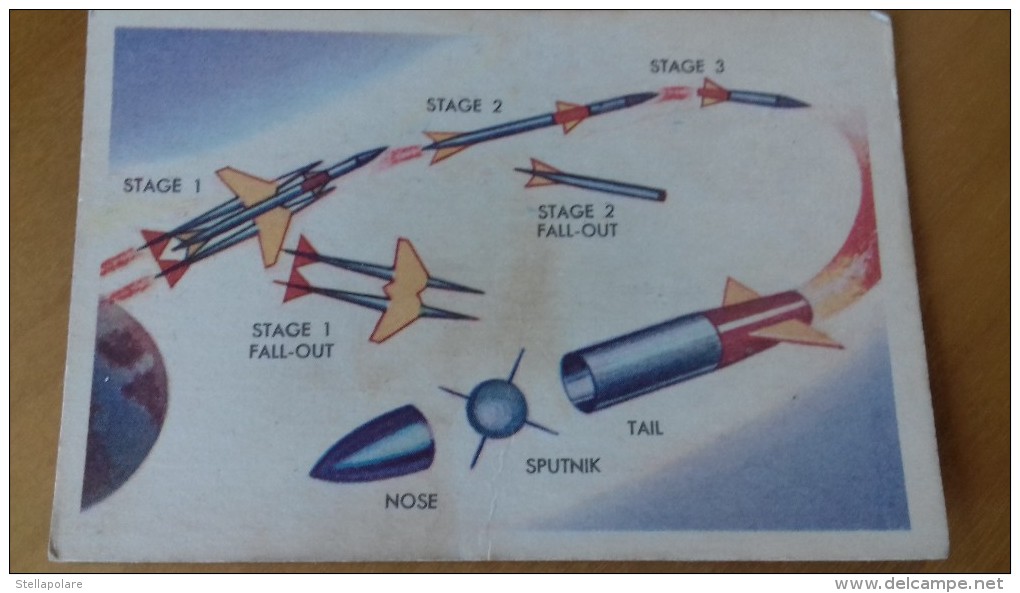 SPACE CARD 1958 CANADA - PARKHURST MISSILES & SATELLITES (50 Cards) # 1 -  UFO SOCOUPE OVNI SCI FI - Other & Unclassified