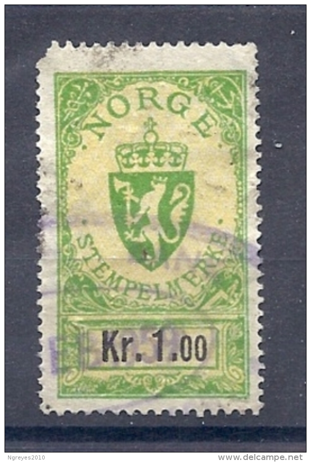 150026464  NORUEGA   YVERT   Nº      FISCAL - Revenue Stamps