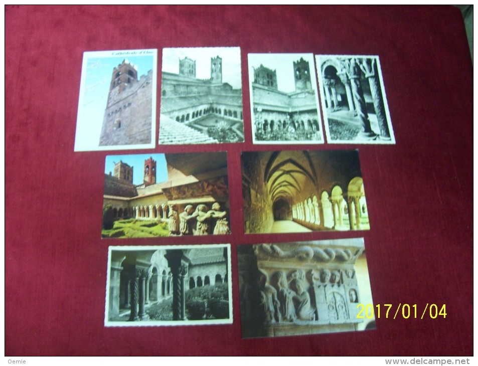 LOT DE  8 CARTES  DE ELNE   DES PYRENEES ORIENTALES - Elne