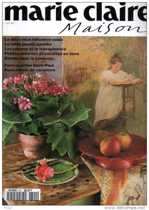 Marie-Claire Maison N°304, Mai 1994 - Maison & Décoration