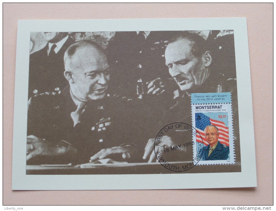 DWIGHT D. EISENHOWER - 18 May1998 First Day Of Issue / Plymouth Montserrat ( FDC - Zie Foto´s Voor Details ) - Montserrat