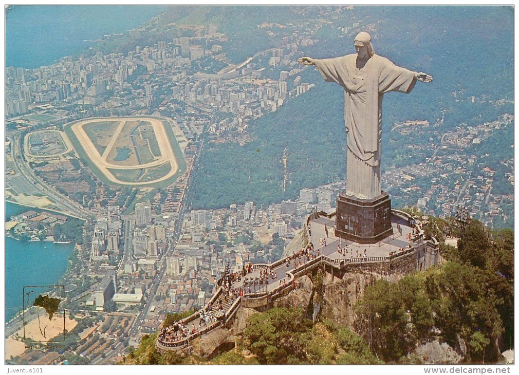 CPSM Brésil-Rio De Janeiro-Christo Redentor       L2206 - Rio De Janeiro