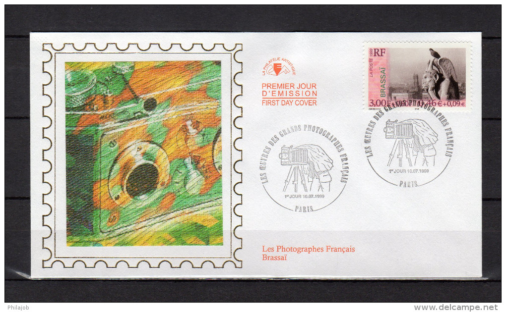 FRANCE 1999 : 6 Enveloppes 1er Jour En Soie N° YT 3262 à 3267 " GRANDS PHOTOGRAPHES FRANCAIS " En Parfait état. FDC - Fotografía