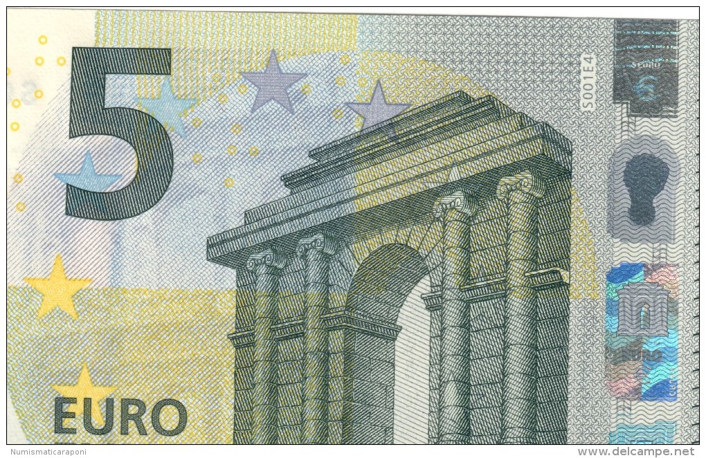 5 € Nuovo Italia Draghi SC S001E4 FDS UNC DA MAZZETTA  Cod.€.232 - 5 Euro