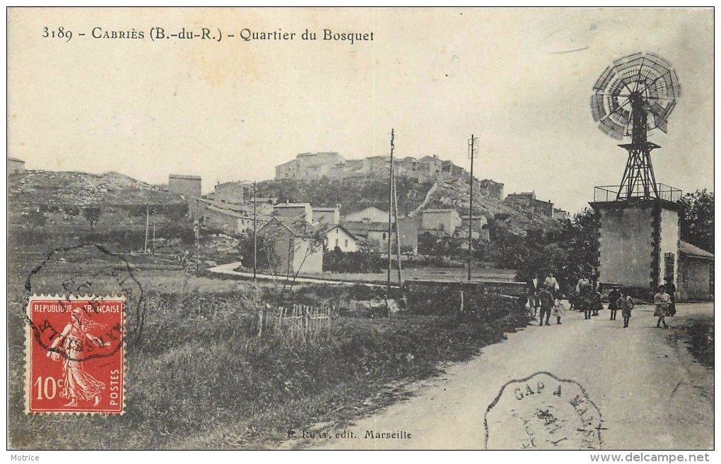 CABRIES - Quartier Du Bosquet, éolienne. - Invasi D'acqua & Impianti Eolici