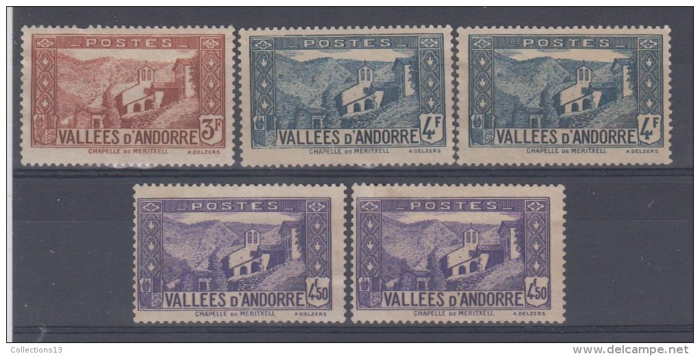 ANDORRE - 34 Timbres NSG (voir Liste) Cote 21,90 Euros Depart à 10% - Ungebraucht