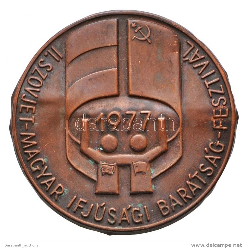 1977. 'II. Szovjet-Magyar Ifjúsági Barátság Fesztivál' Br Jelvény (52mm)... - Sin Clasificación