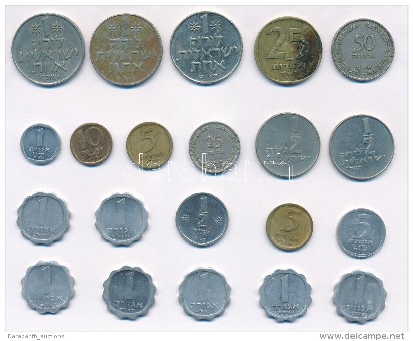 Izrael 1a-1L (21x) Fémpénz Tétel T:2,2-
Israel 1 Agora - 1 Lira (21x) Various Metal Coins... - Non Classés