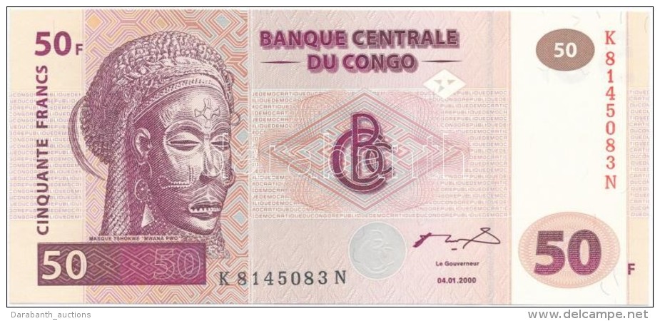 Kongói Demokratikus Köztársaság 2000. 50F T:I
Congo Democratic Republic 2000. 50 Francs... - Zonder Classificatie