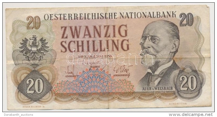 Ausztria 1956. 20Sch T:III
Austria 1956. 20 Schilling C:F - Non Classés