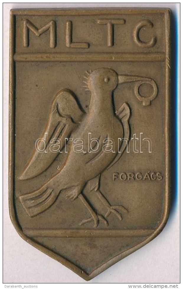 Forgács Hann Erzsébet (1897-1954) 1935. 'MLTC / III. Díj 1935' Br Plakett (59x35mm) T:2
HPII... - Unclassified