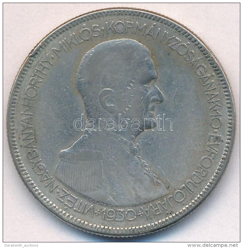 1930. 5P Ag 'Horthy Jobbra' T:2-,3 Ph., ü., Kis Patina
Adamo P8 - Sin Clasificación