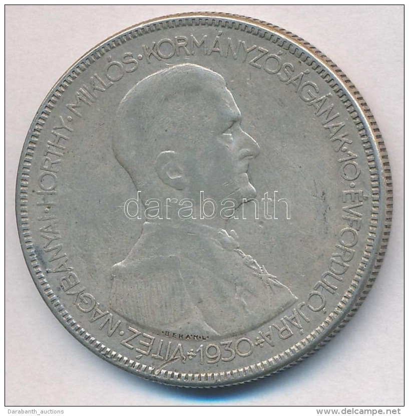 1930. 5P Ag 'Horthy Jobbra' T:3 - Ohne Zuordnung