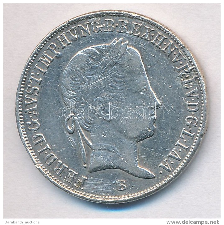 1848B 20kr Ag 'V. Ferdinánd' T:2- Ph., Juszt. - Ohne Zuordnung