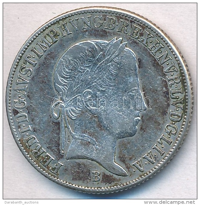 1845B 20kr Ag 'V. Ferdinánd' T:2,2- - Ohne Zuordnung