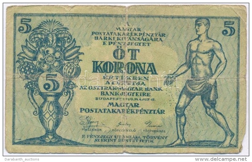 1919. 5K 'Osztrák-Magyar Bank...', '001' Sorozatszámmal T:III- Szakadás
Adamo K8 - Zonder Classificatie