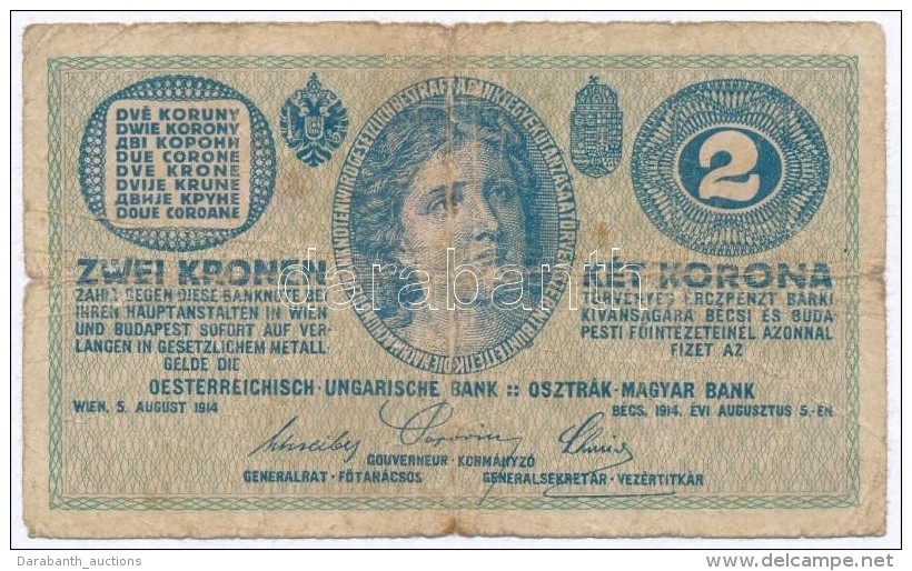 1914. 2K 'C' Sorszámjel T:III-
Adamo K5/2 - Unclassified