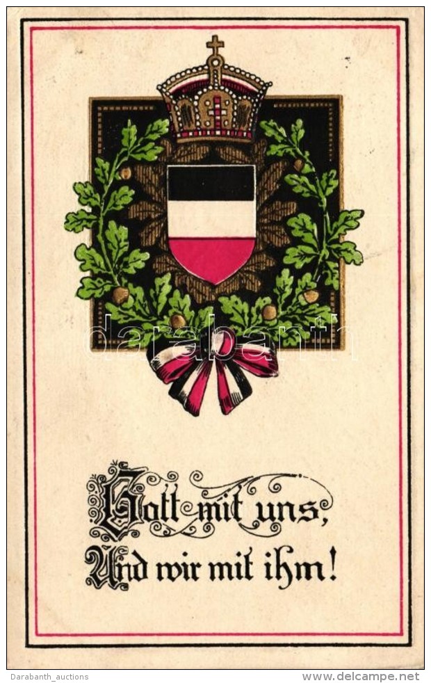 T2/T3 'Gott Mit Uns, Und Wir Mit Ihn' Flagge / Austrian Prayer, Flag - Ohne Zuordnung