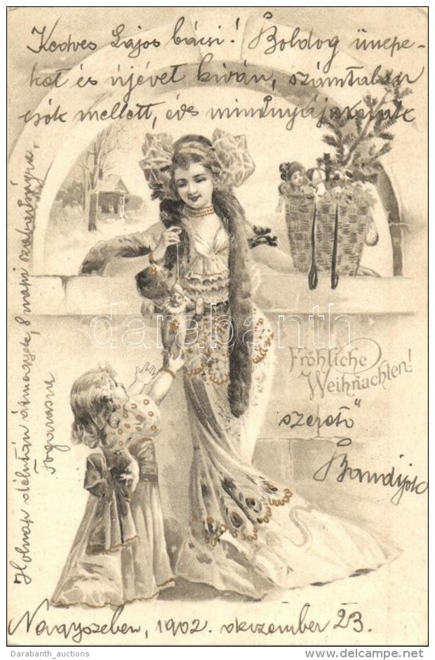 T2 Fröhliche Weihnachten! / Christmas Greeting Card, Trademark No. 204. Litho - Ohne Zuordnung