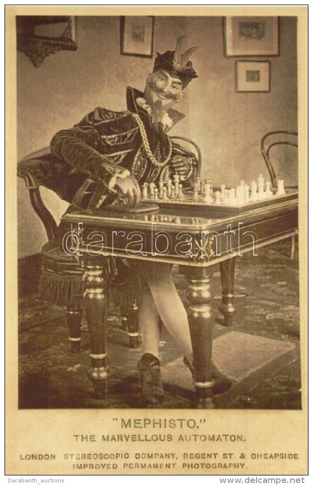 * T1/T2 'Mephisto' Chess Playing Automaton Created By C. G. Gümpel, Modern Postcard - Zonder Classificatie