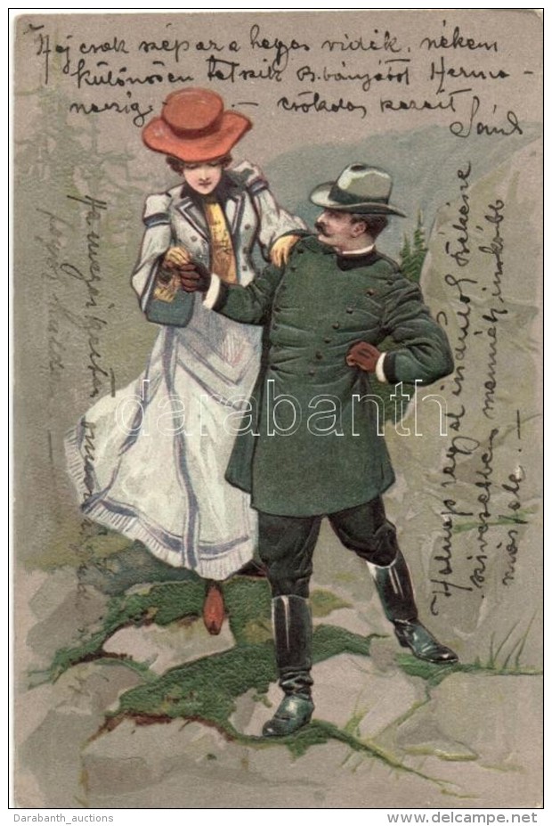 T2 Romantic Couple, Hiking Emb. Litho - Non Classés