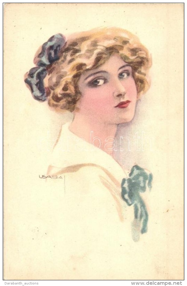 T2 Italian Art Postcard, Lady, W.S.S.B. Serie 5052. S: Usabal - Sin Clasificación