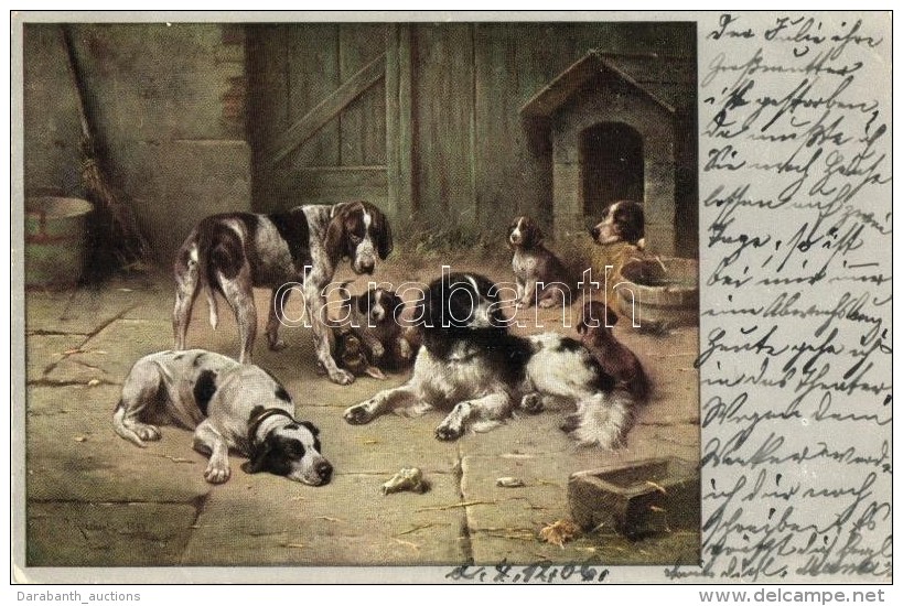 T2/T3 Dogs, M. Munk Vienne Nr. 299. Artist Signed (EK) - Sin Clasificación