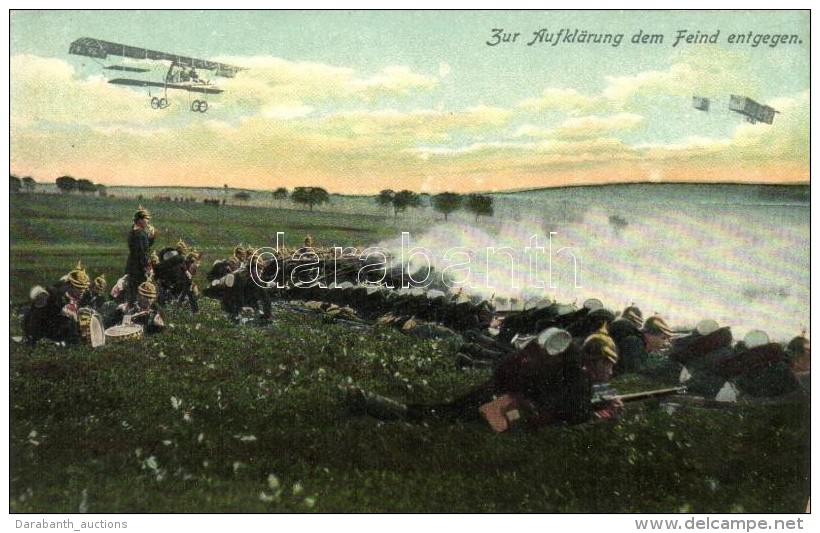 * T2 'Zur Aufklärung Dem Feind Entgegen' / Reconassiance Against The Enemy With Aircraft, German Soldiers In... - Ohne Zuordnung