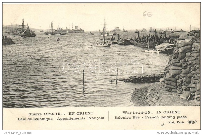 * T2 Thessaloniki, Salonica, Salonique; Baie De Salonique Appontements Francais / Salonica Bay French Landing... - Sin Clasificación