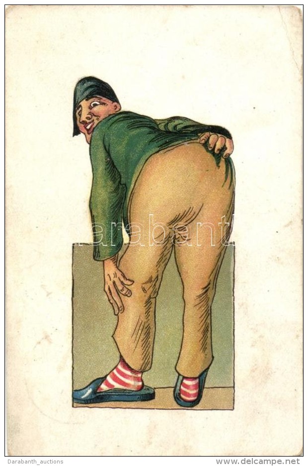 T2/T3 Man From The Back, Humour, Litho (EK) - Ohne Zuordnung