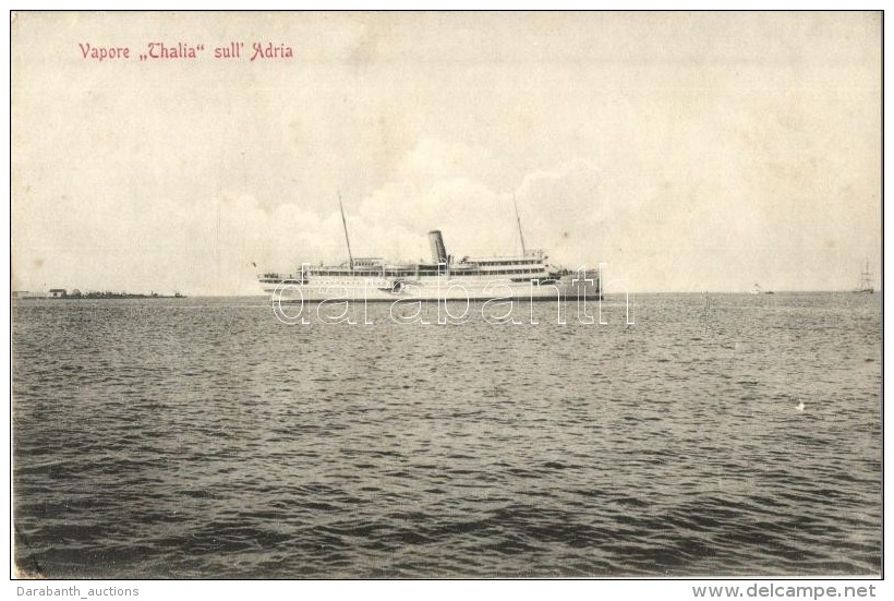 ** T2/T3 Vapore 'Thalia' Sull' Adria / SS Adria Steamship, Österreichischer Lloyd (EK) - Sin Clasificación
