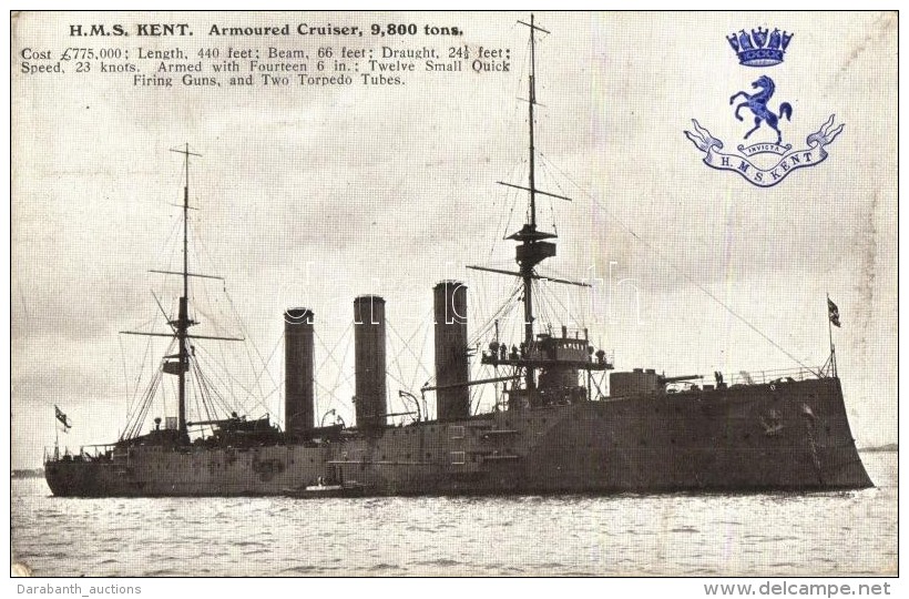 ** T3 HMS Kent, British Royal Navy Armoured Cruiser (fa) - Ohne Zuordnung