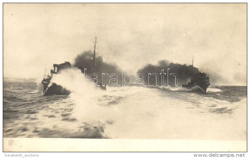 * T2 1917 Torpiljarki Na Talijanske Utorde Poluoutoka / Austro-Hungarian Torpedo Boats, Photo - Zonder Classificatie