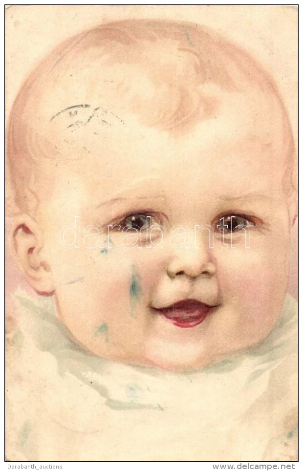 T2/T3 Baby, Theo. Stroefer's Kunstverlag Aquar. Postk. Ser. 37. Litho  (fa) - Unclassified