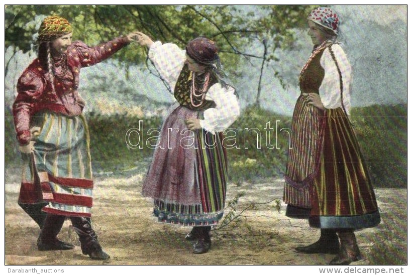 T3 Russisch-polnische Typen / Russian-polish Folklore, Women In National Costumes (EK) - Zonder Classificatie