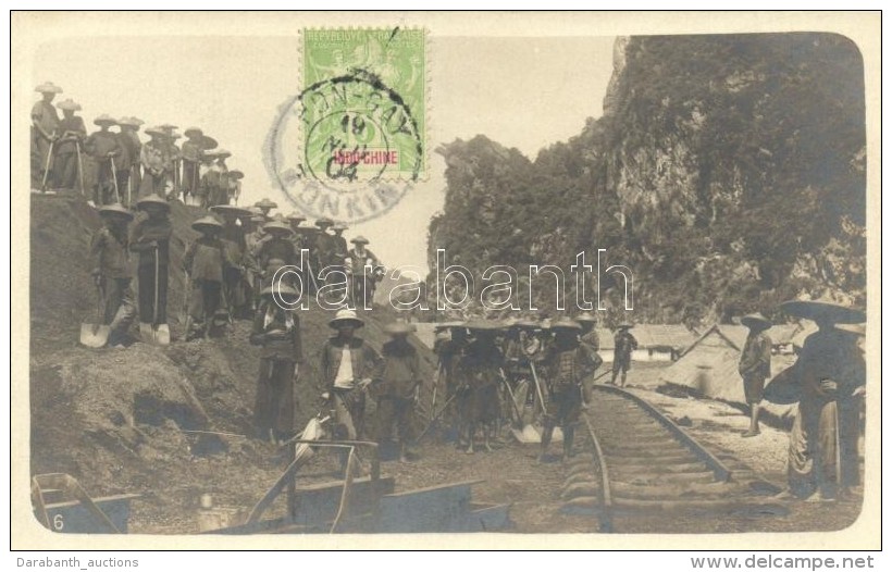 * T2 Tonkin Region, Railroad Construction, Photo - Unclassified