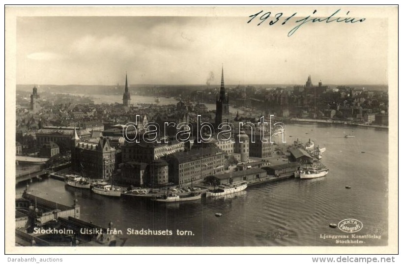 ** T2 Stockholm, View From The Town Hall Tower - Non Classés