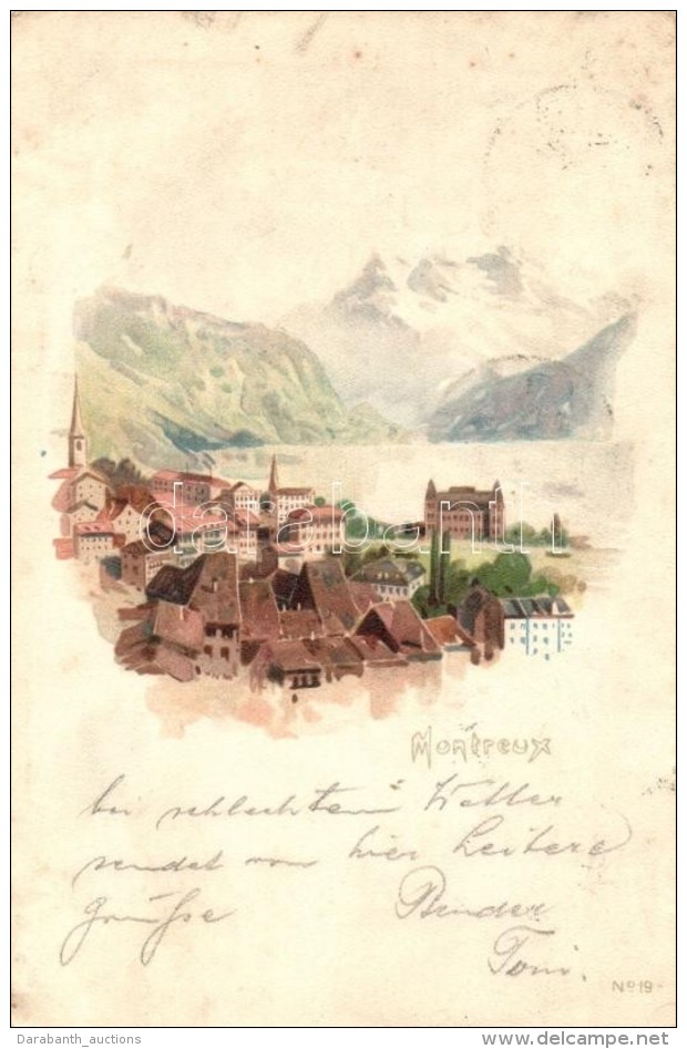 * T2/T3 Montreaux, Vouga &amp; Cie No. 19. Litho (Rb) - Sin Clasificación