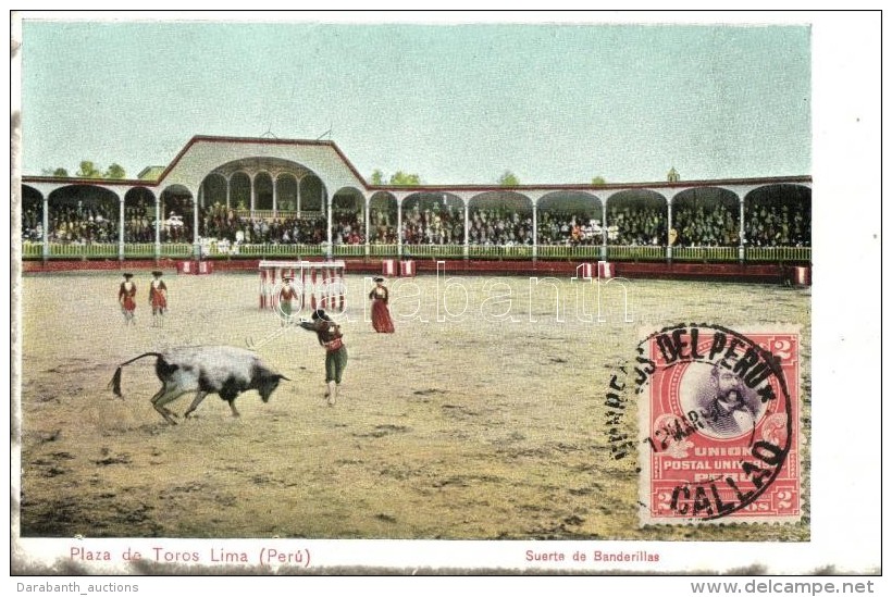 * T2/T3 Lima, Plaza De Toros, Suerta De Banderillas / Bullfighting Arena - Non Classés