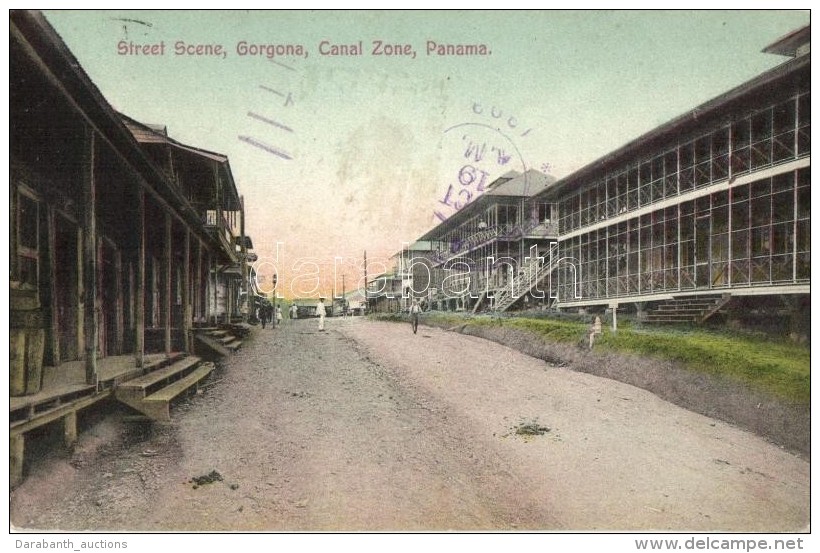 * T2/T3 Panama Canal Zone, Gorgona, Street Scene (EK) - Zonder Classificatie